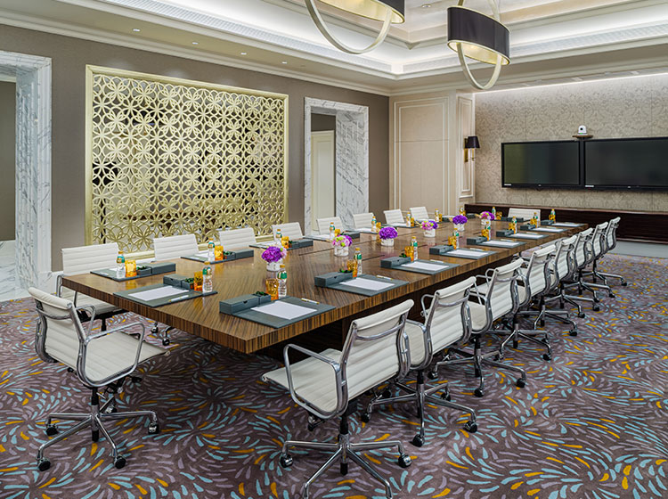 A hotel meeting room that offered by Grand Lisboa Palace Resort Macau.