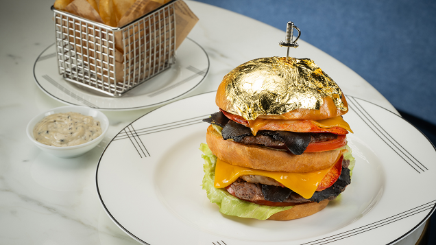 Scrumptious Burger Indulgence