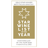 Star Wine List of the Year Asia 2026 - Best Italian Wine List (Golden Star)