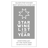 Star Wine List of the Year Asia 2026 - Best Sparkling Wine List (Silver Star)