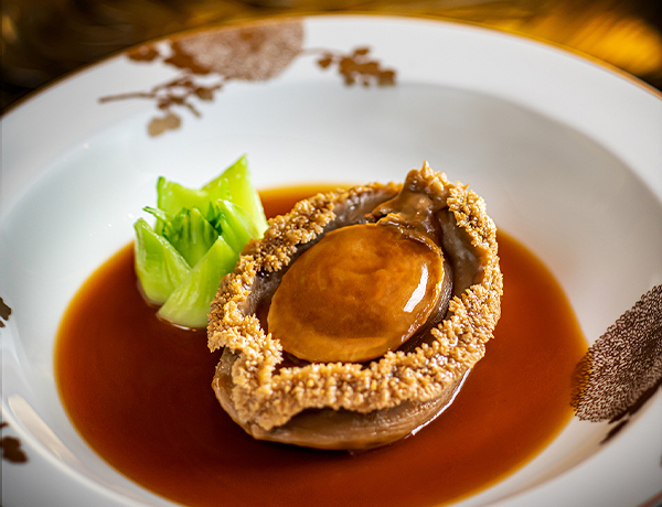 A Premium Aged Abalone braised with Supreme Oyster Sauce