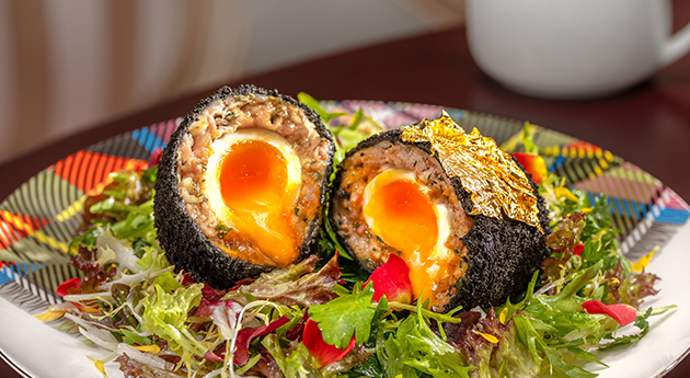Black Gold Perfection: Scotch Egg Reimagined