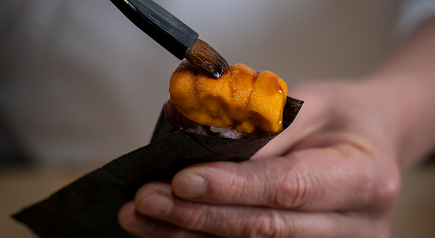 Sea Urchin and Toro Handroll